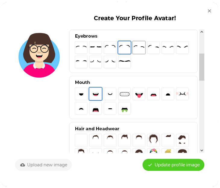 Create an avatar for your Symbaloo Profile!